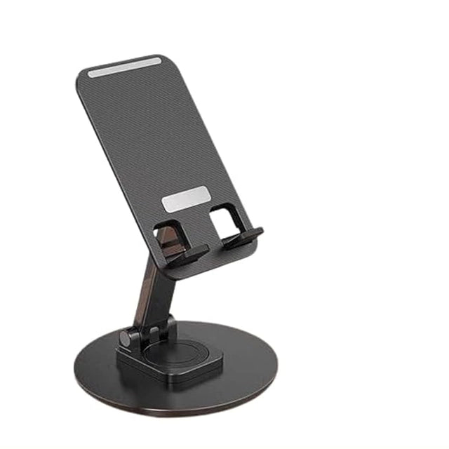 Prancing Unicorn Foldable Solid Tablet Mobile Stand Holder - Angle & Height Adjustable for Desk Cradle Dock Compatible with Smartphones Office Kitchen Use Video Recording (360 Degree Rotation)